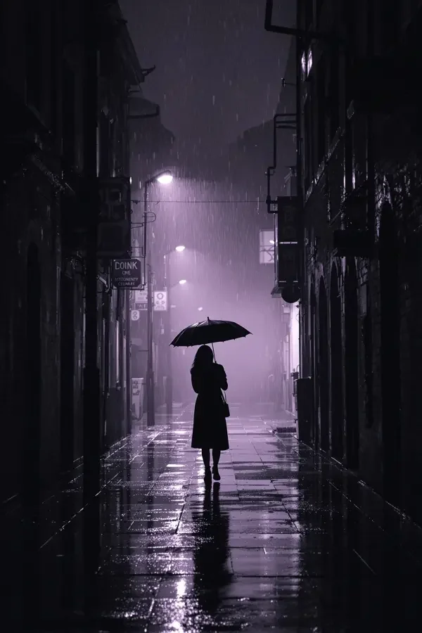 雨夜谜案 - 悬疑短片海报